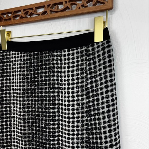 Y2K Geometric Long BCBGeneration Maxi Skirt Sheer Layered Grid Black & White XXS - Picture 2 of 7